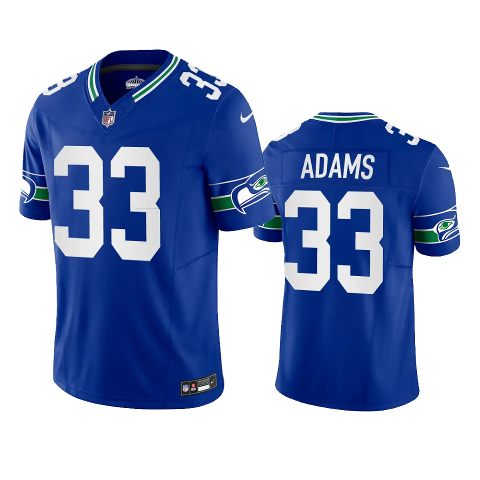 Men's Seattle Seahawks Jamal Adams Royal Throwback F.U.S.E. Limited Jersey