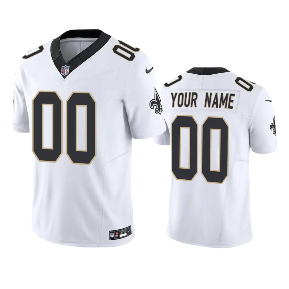 Custom New Orleans Saints White Vapor F.U.S.E. Limited Jersey