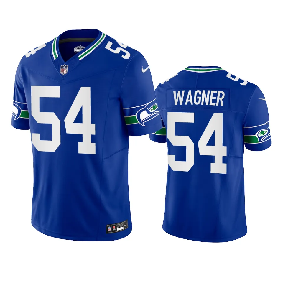 Men's Seattle Seahawks Bobby Wagner Royal Throwback F.U.S.E. Limited Jersey