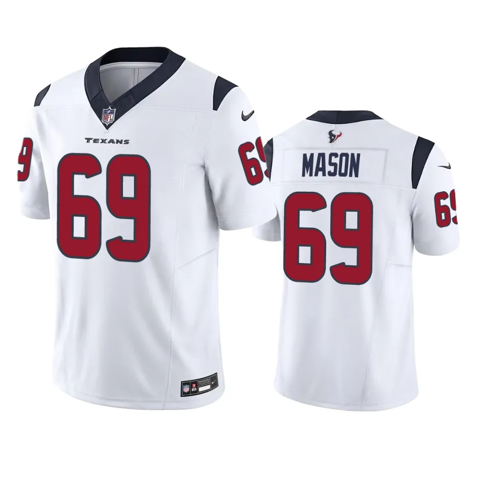 Men's Houston Texans Shaq Mason White Vapor F.U.S.E. Limited Jersey
