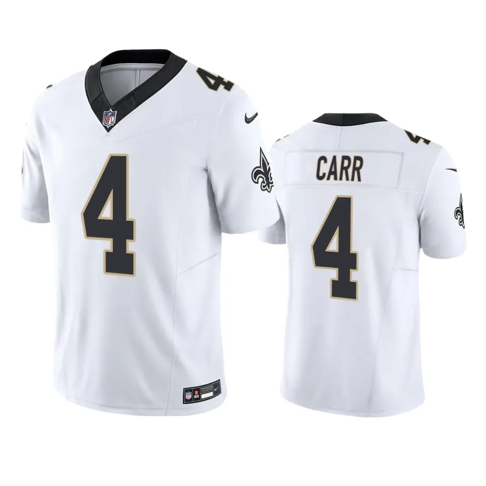 Men's New Orleans Saints Derek Carr White Vapor F.U.S.E. Limited Jersey