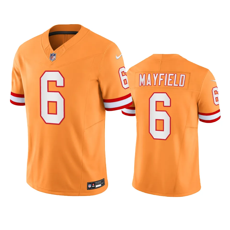Men's Tampa Bay Buccaneers Baker Mayfield Orange Vapor F.U.S.E. Limited Jersey