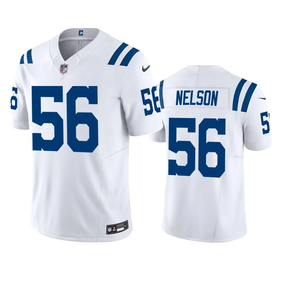Men's Indianapolis Colts Quenton Nelson White Vapor F.U.S.E. Limited Jersey