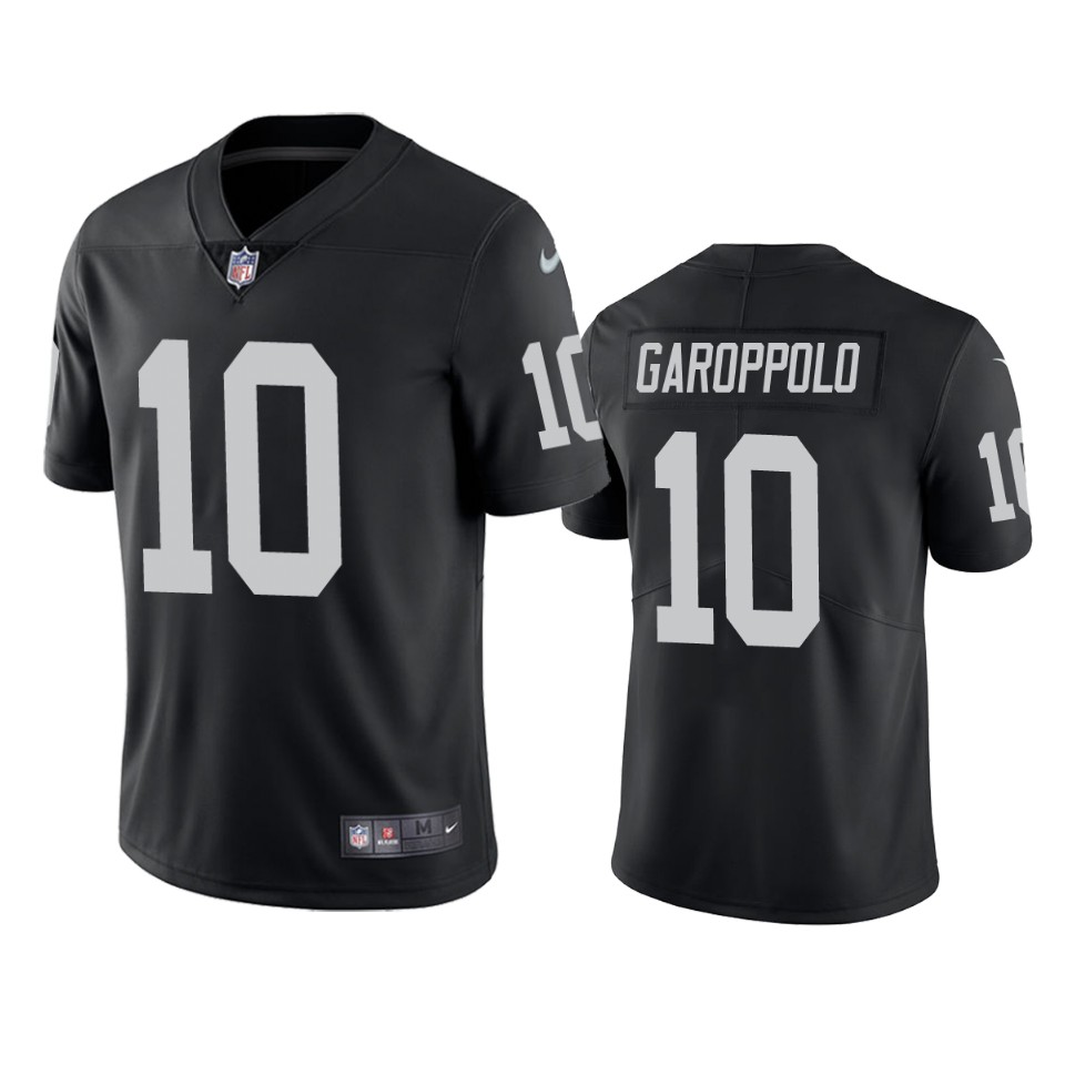 Men's Las Vegas Raiders Jimmy Garoppolo Black Vapor Limited Jersey