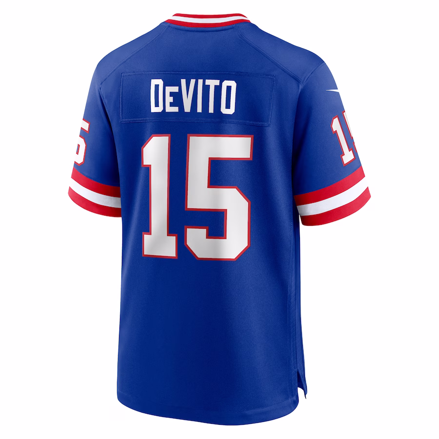 Men's New York Giants Tommy DeVito Royal Alternate Player Game Jersey