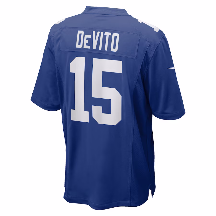 Men's New York Giants Tommy DeVito Royal Player Game Jersey