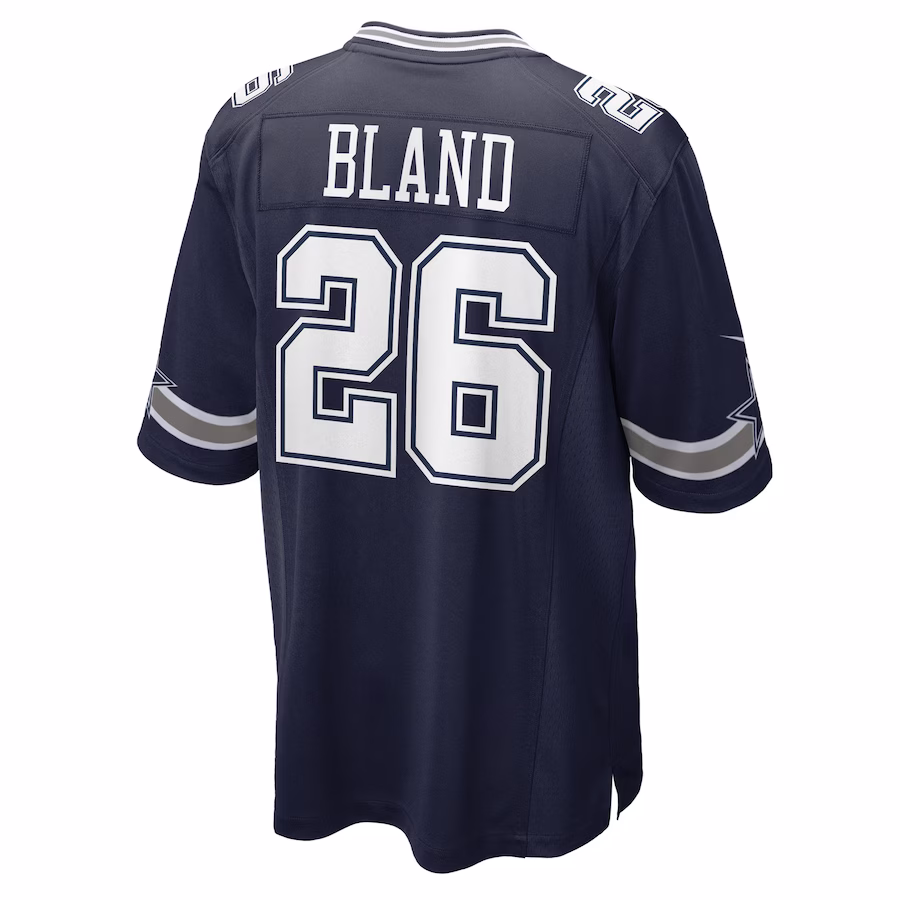 Men's Dallas Cowboys DaRon Bland Navy Player Game Jersey