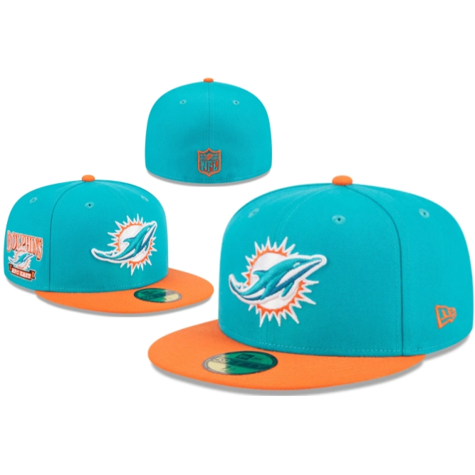 Miami Dolphins Aqua 59FIFTY Fitted Hat