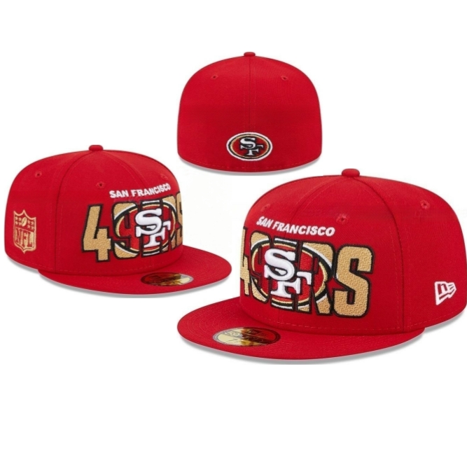 SF 49ers Scarlet Fitted Hat