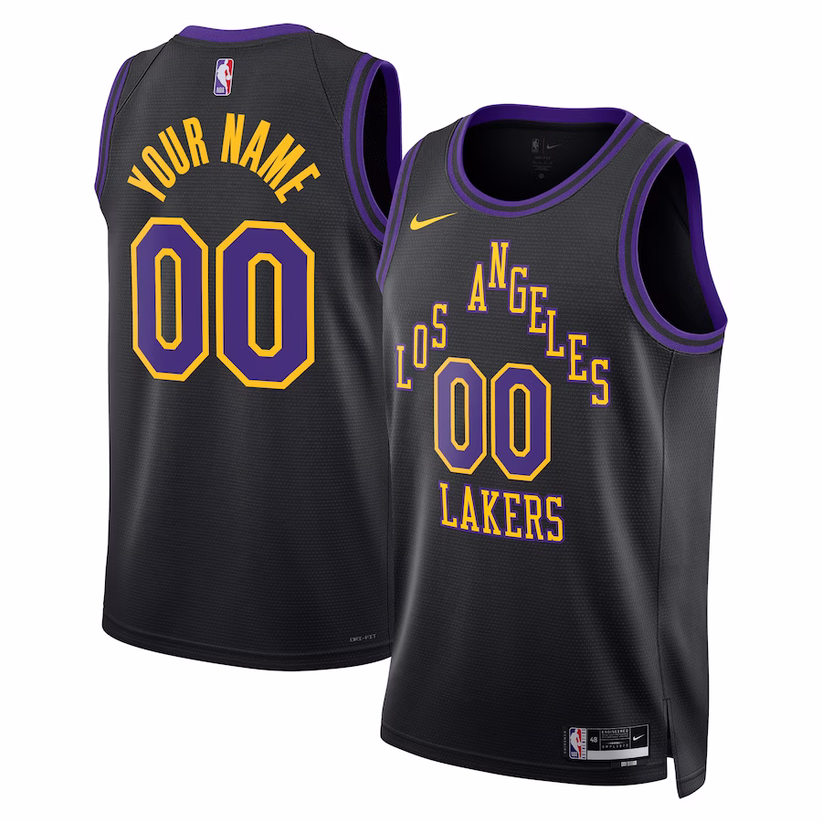 Custom Los Angeles Lakers 2023 City Edition Swingman Jersey