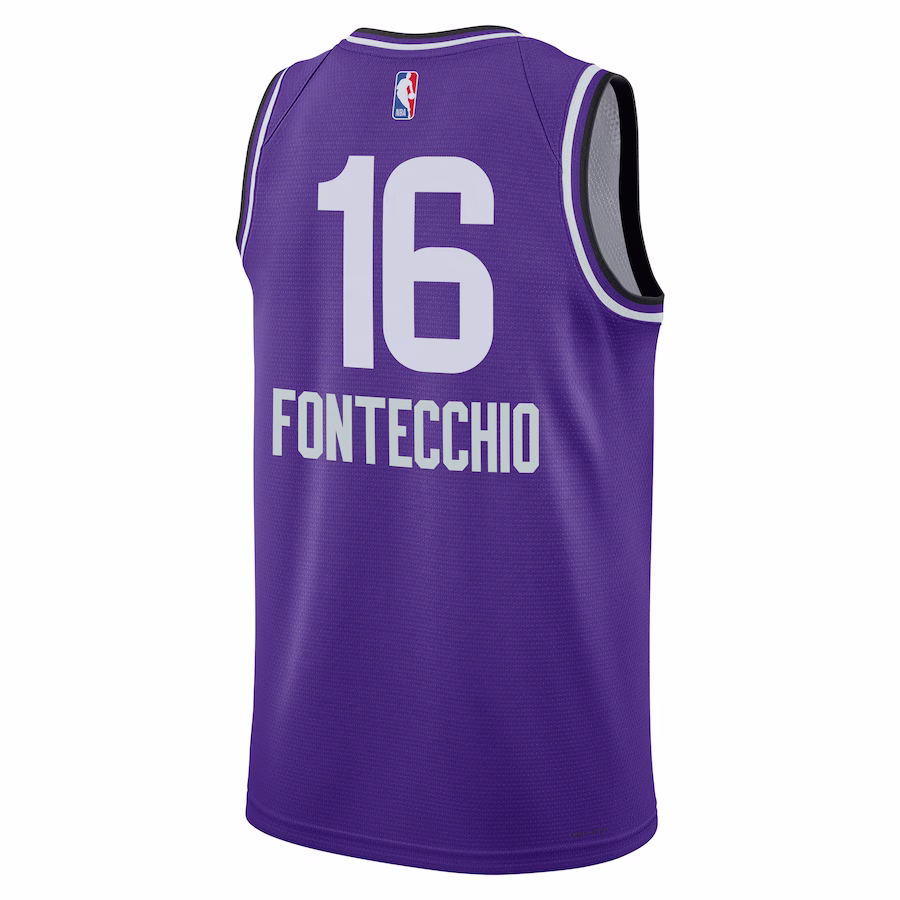 Utah Jazz Simone Fontecchio 2023 Purple City Edition Swingman Jersey