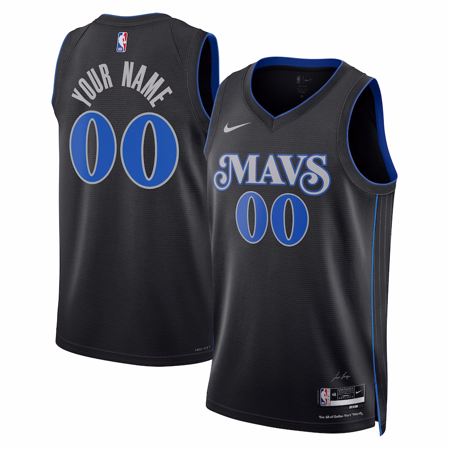 Custom Dallas Mavericks 2023 City Edition Swingman Jersey