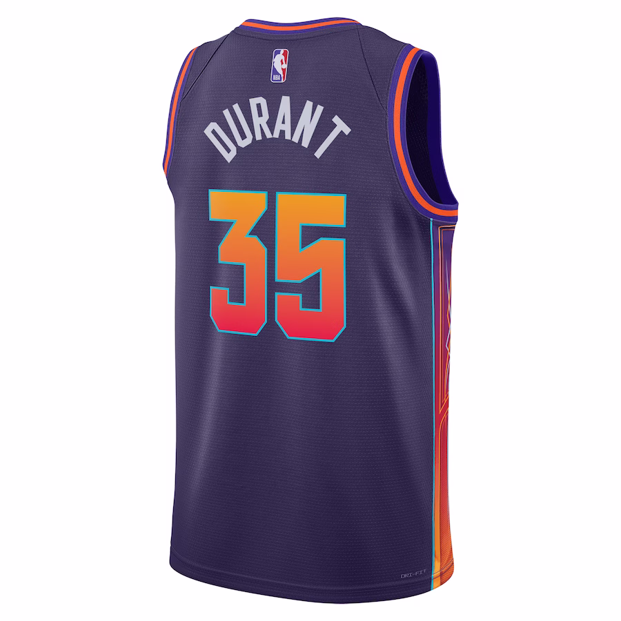 Phoenix Suns Kevin Durant 2023 Purple City Edition Swingman Jersey