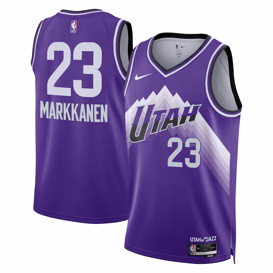 Utah Jazz Lauri Markkanen 2023 Purple City Edition Swingman Jersey