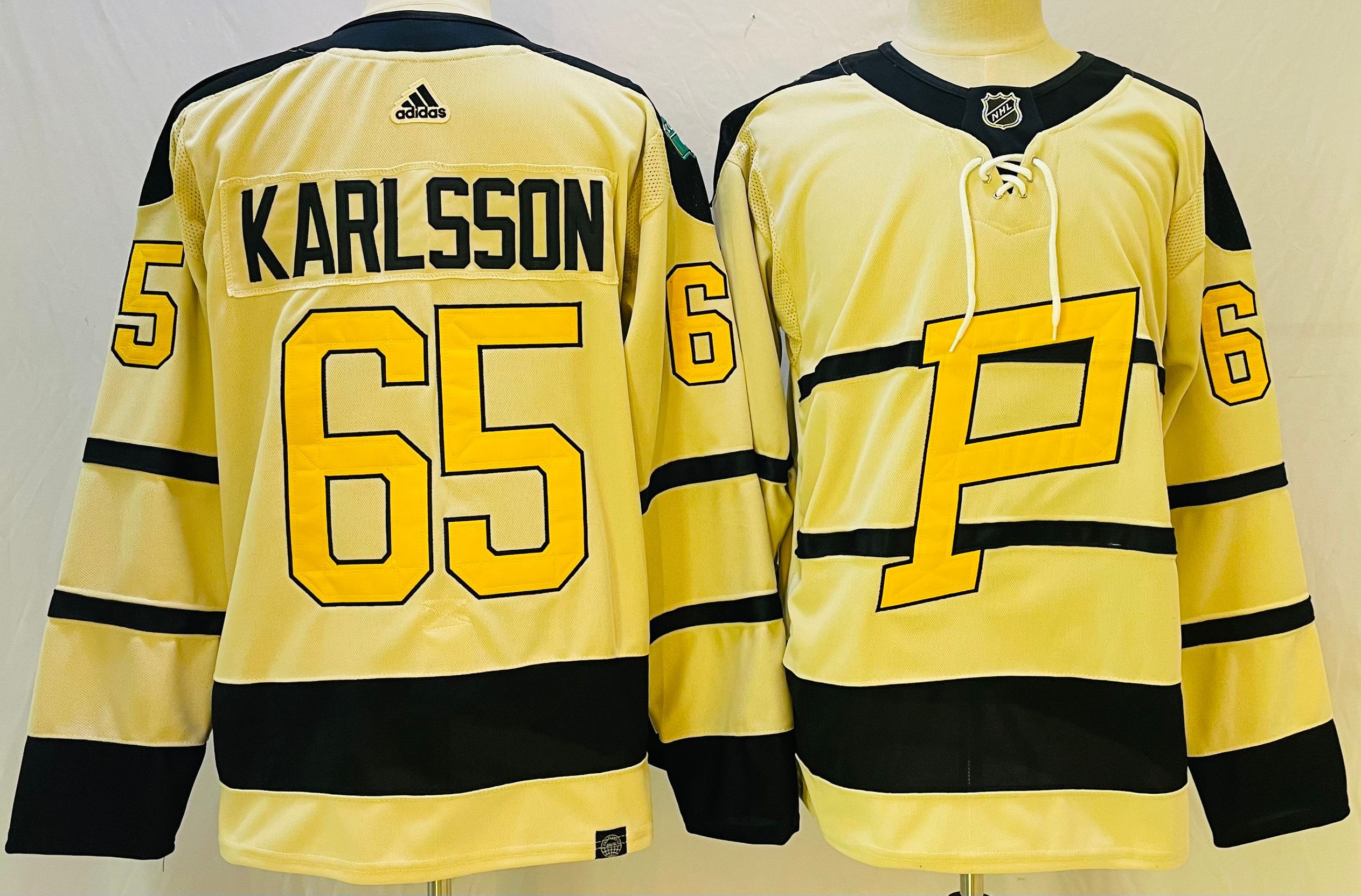 Men's Pittsburgh Penguins Erik Karlsson Cream Winter Classic Authentic Jersey