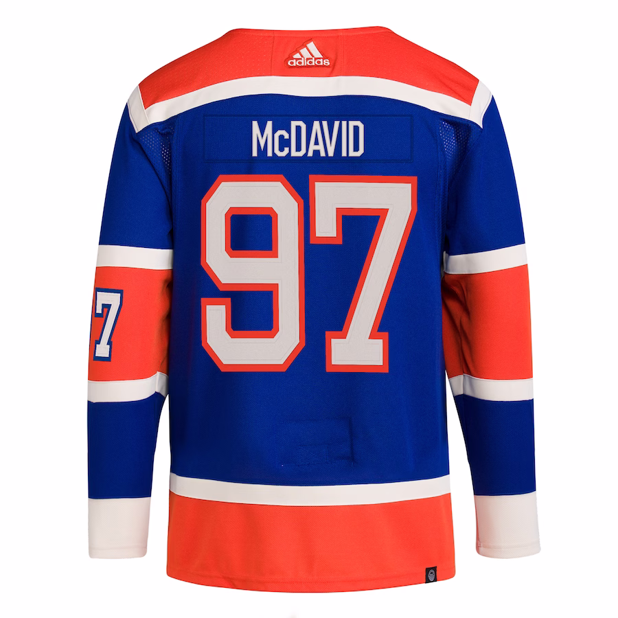 Men's Edmonton Oilers Connor McDavid Royal Heritage Classic Authentic Player Jersey