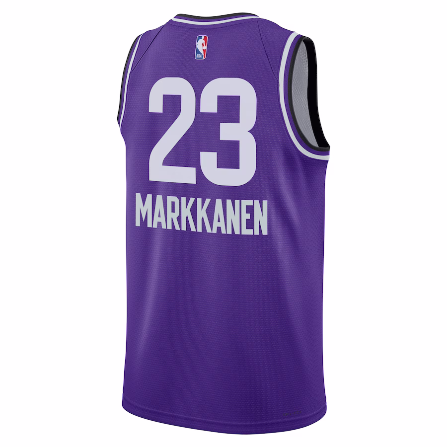 Utah Jazz Lauri Markkanen 2023 Purple City Edition Swingman Jersey