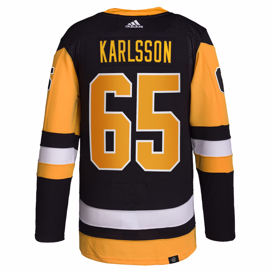 Men's Pittsburgh Penguins Erik Karlsson Black Home Authentic Jersey