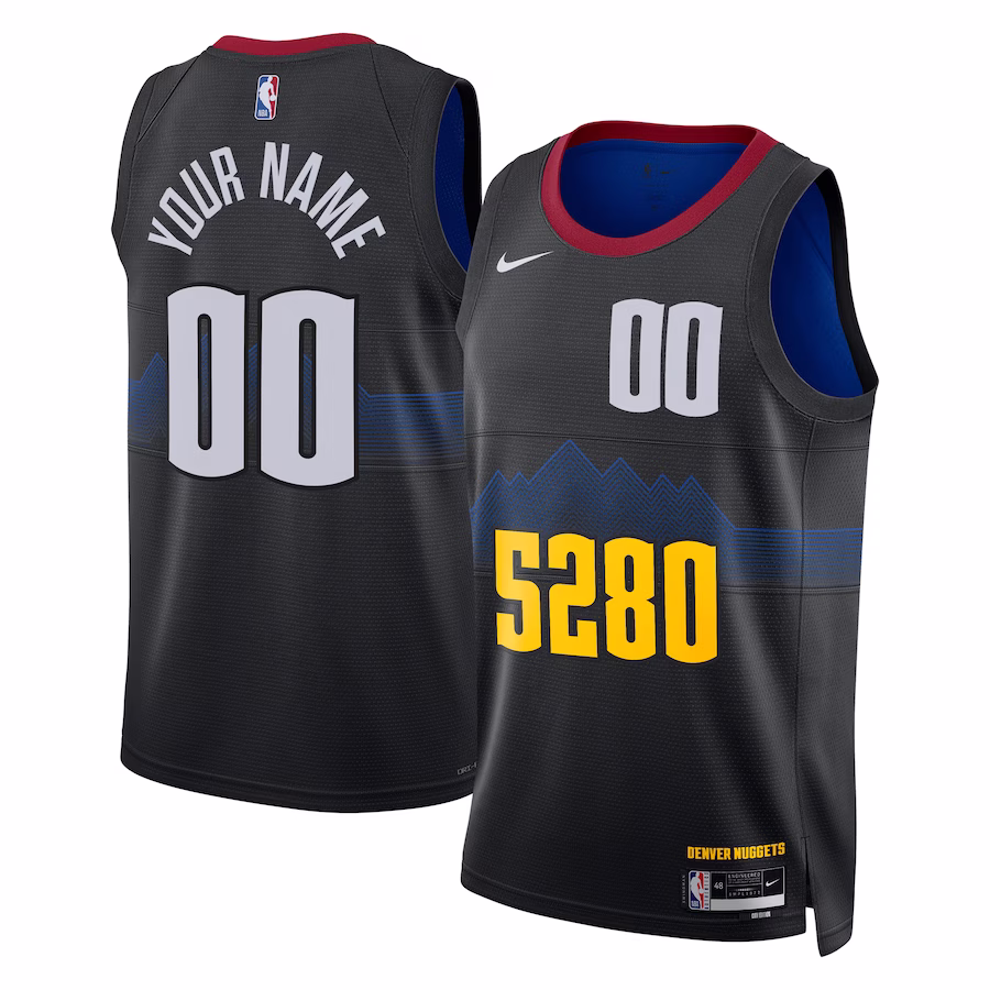 Custom Denver Nuggets 2023 City Edition Swingman Jersey