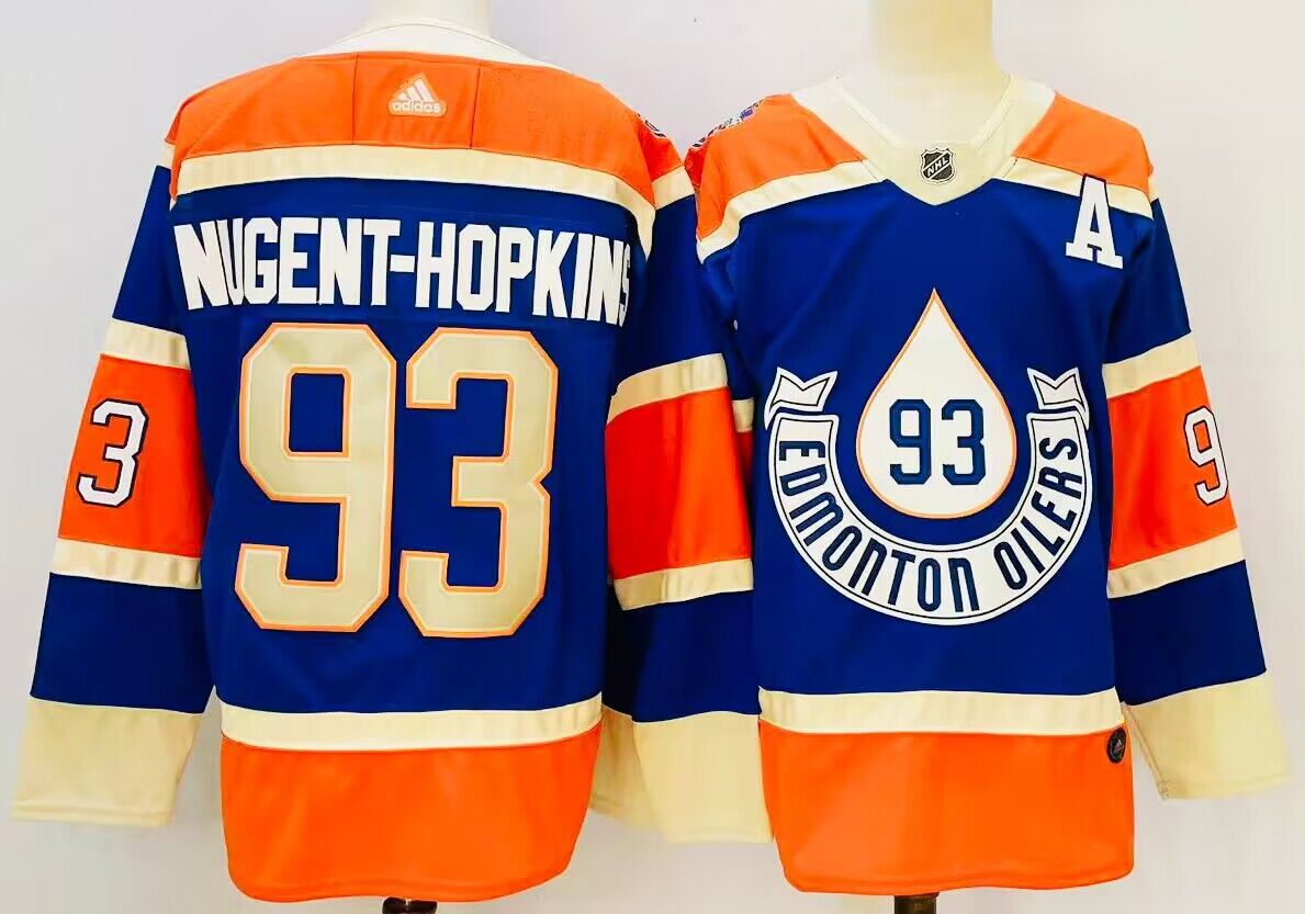 Men's Edmonton Oilers Ryan Nugent-Hopkins Royal Heritage Classic Authentic Player Jersey
