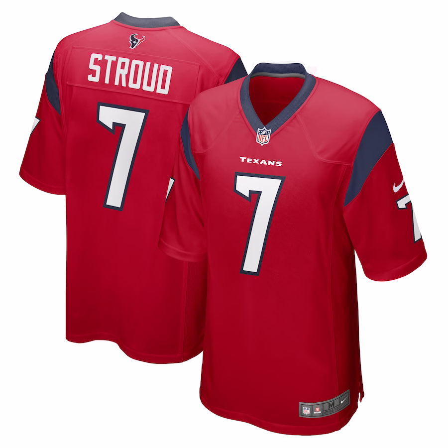 Men's Houston Texans C.J. Stroud Red Alternate Game Jersey