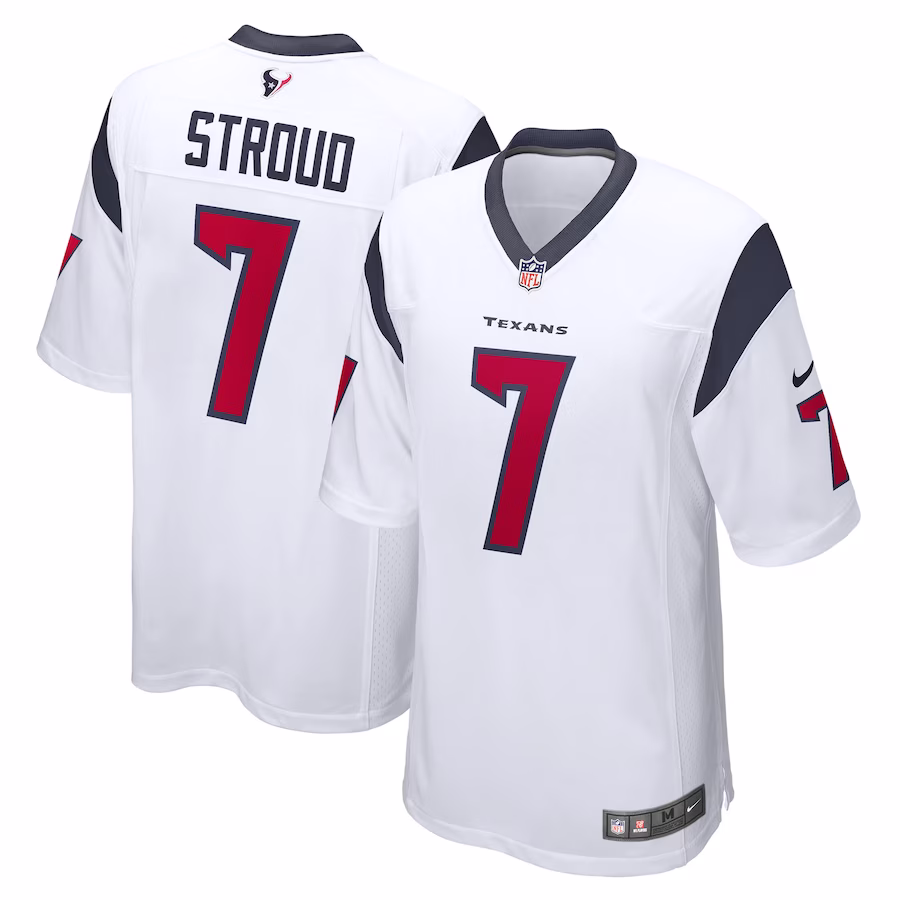 Men's Houston Texans C.J. Stroud White Game Jersey