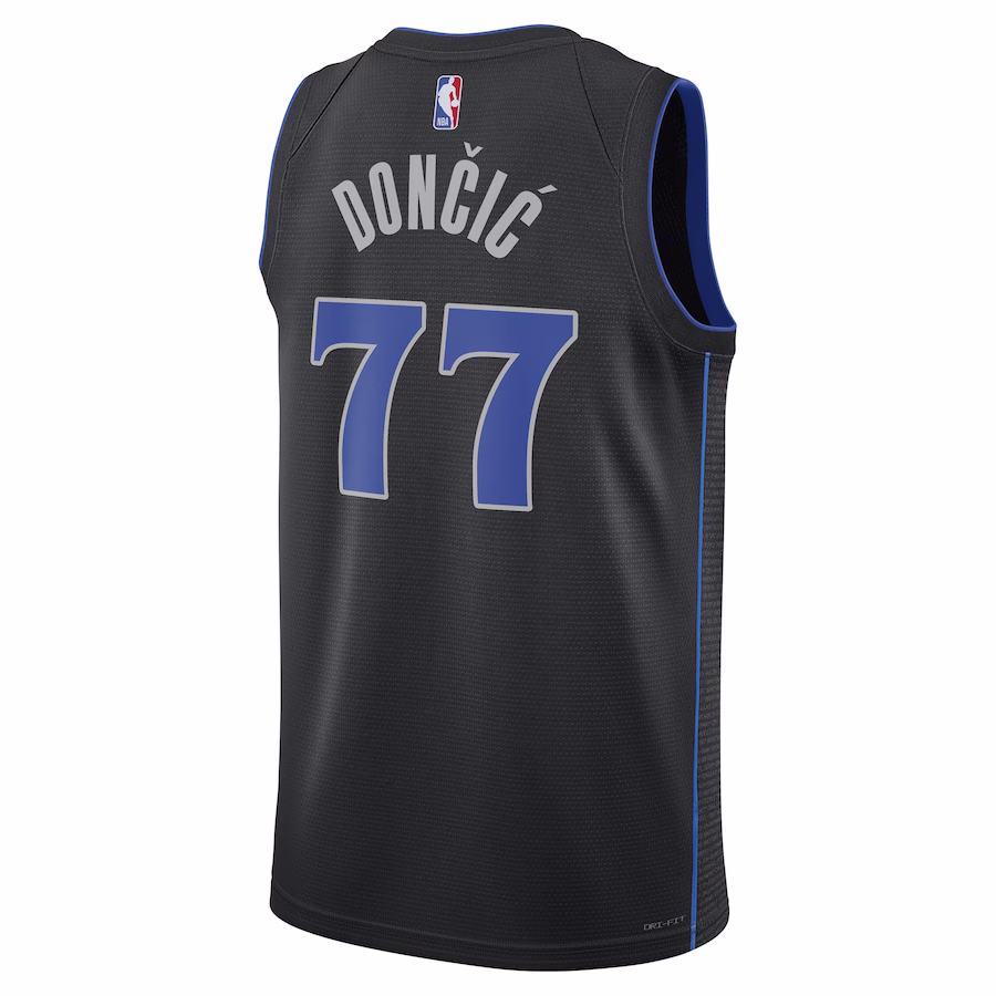 Dallas Mavericks Luka Dončić Black 2023-24 Swingman Jersey - City Edition