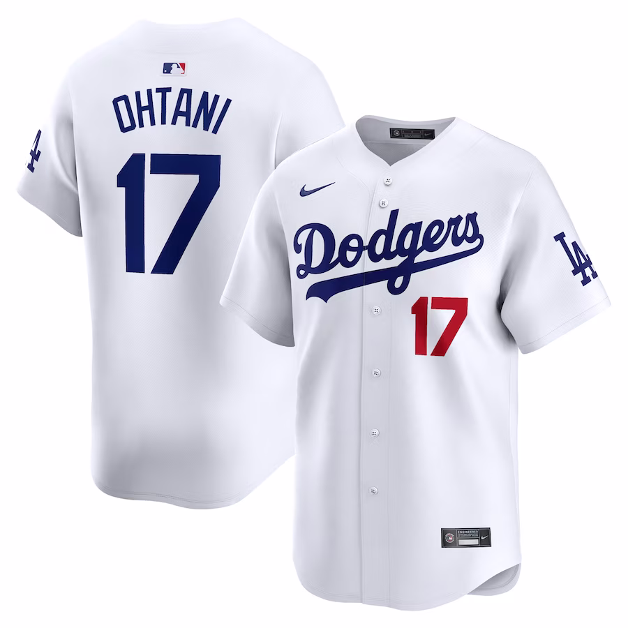 Men's Los Angeles Dodgers Shohei Ohtani White Home Limited Player Jersey