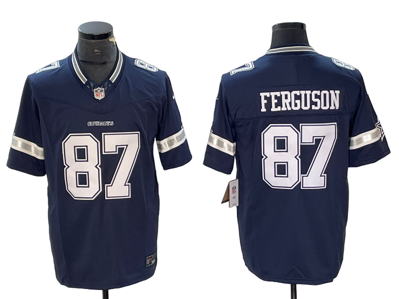 Men's Dallas Cowboys Jake Ferguson Navy Vapor F.U.S.E. Limited Jersey