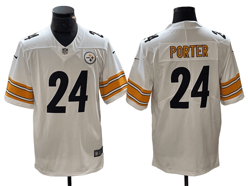 Men's Pittsburgh Steelers Joey Porter Jr. White Vapor Limited Jersey