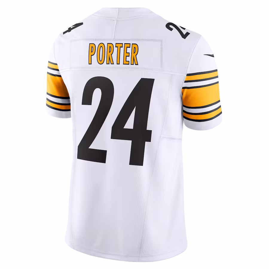 Men's Pittsburgh Steelers Joey Porter Jr. White Vapor F.U.S.E. Limited Jersey