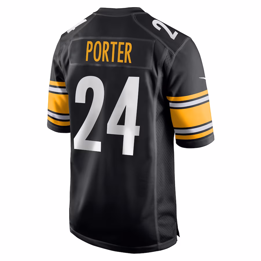 Men's Pittsburgh Steelers Joey Porter Jr. Black Game Jersey