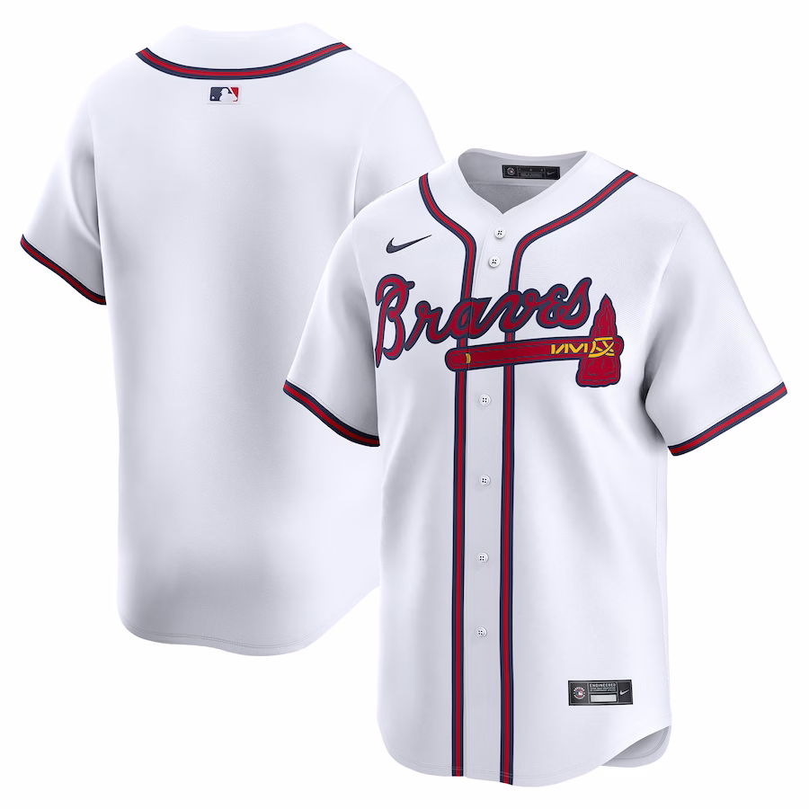Men's Atlanta Braves White Home Limited Jersey