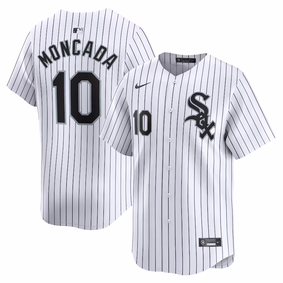 Men's Chicago White Sox Yoan Moncada White Home Limited Player Jersey