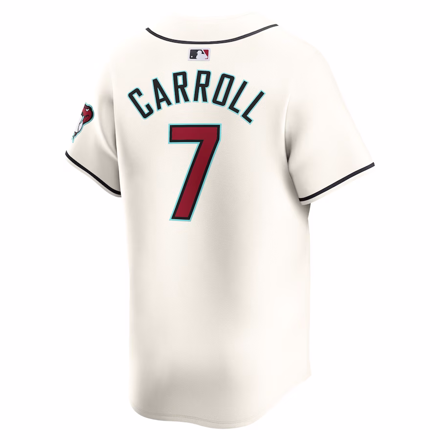 Men's Arizona Diamondbacks Corbin Carroll White Home Limited Player Jersey