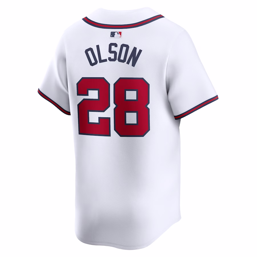 Men's Atlanta Braves Matt Olson White Home Limited Player Jersey