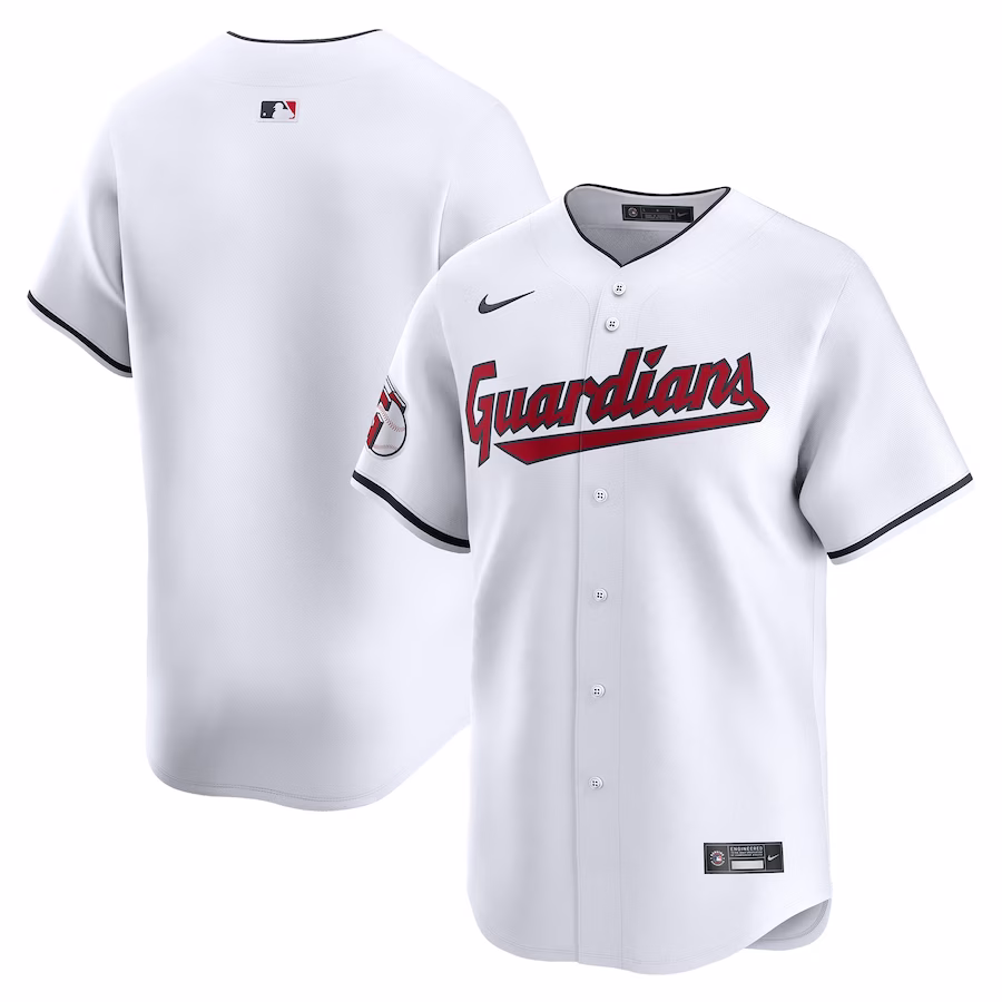 Men's Cleveland Guardians White Home Limited Jersey