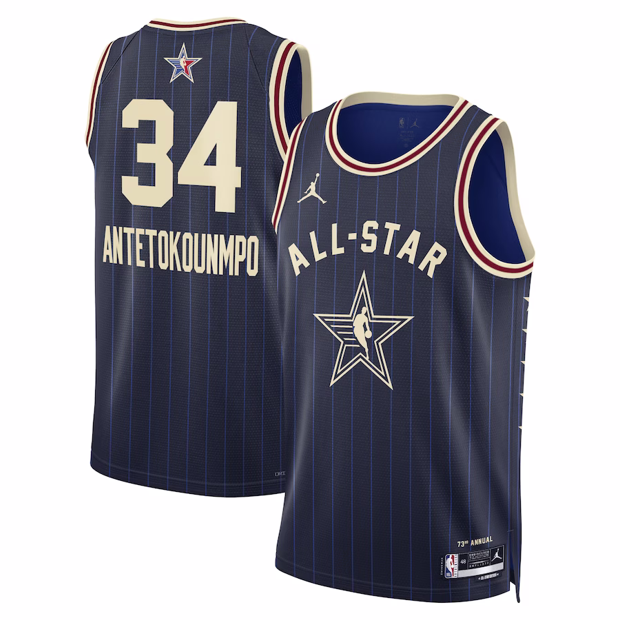 Men's Giannis Antetokounmpo Eastern Conference All-Star 2024 Navy Swingman Jersey