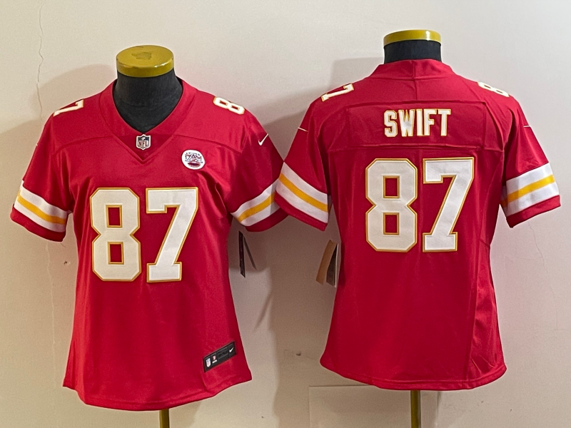 Women's Kansas City Chiefs Talor Swift Red Vapor Limited Jersey