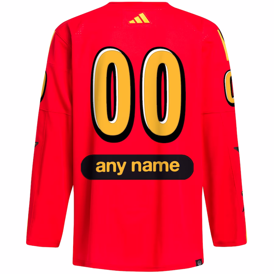 Custom Men's 2024 NHL All-Star Game adidas x drew house Red Primegreen Authentic Jersey