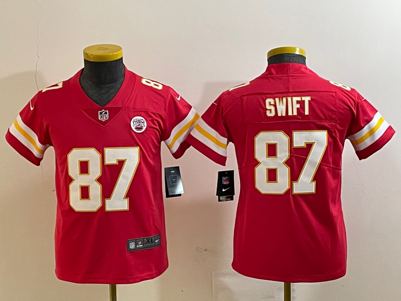 Youth Kansas City Chiefs Talor Swift Red Vapor Limited Jersey