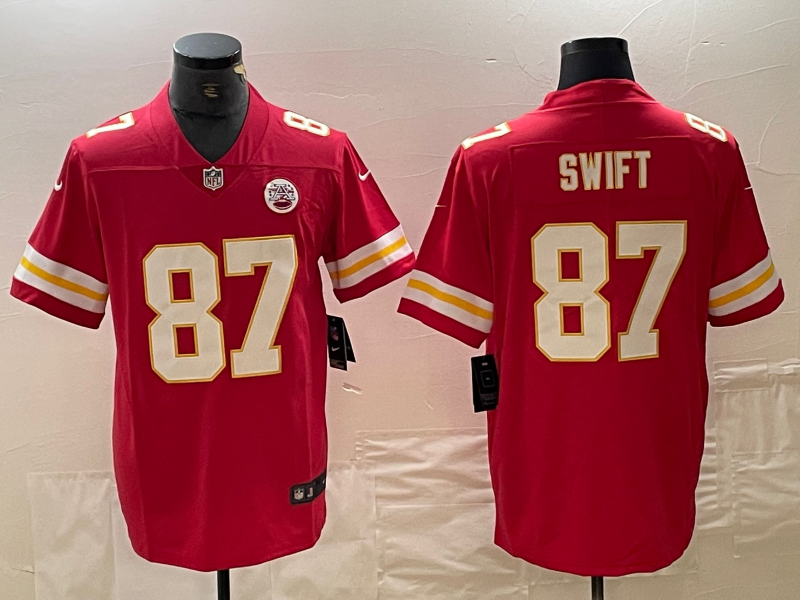 Men's Kansas City Chiefs Talor Swift Red Vapor Limited Jersey