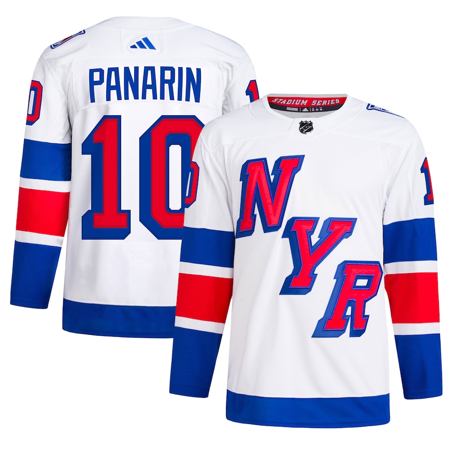 Men's New York Rangers Artemi Panarin White 2024 NHL Stadium Series Primegreen Authentic Player Jersey