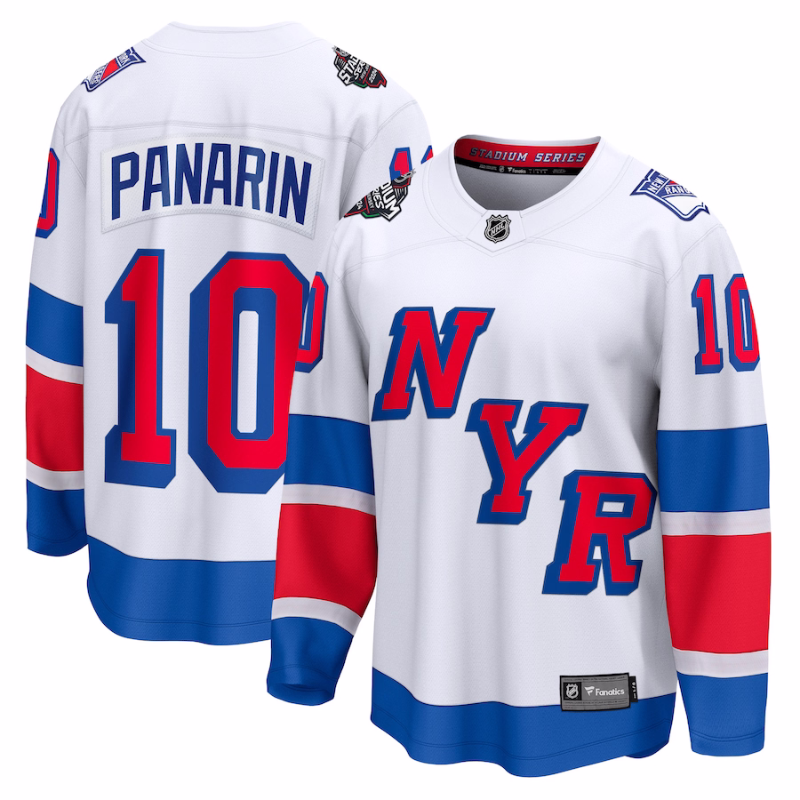 Men's New York Rangers Artemi Panarin White 2024 NHL Stadium Series Player Jersey