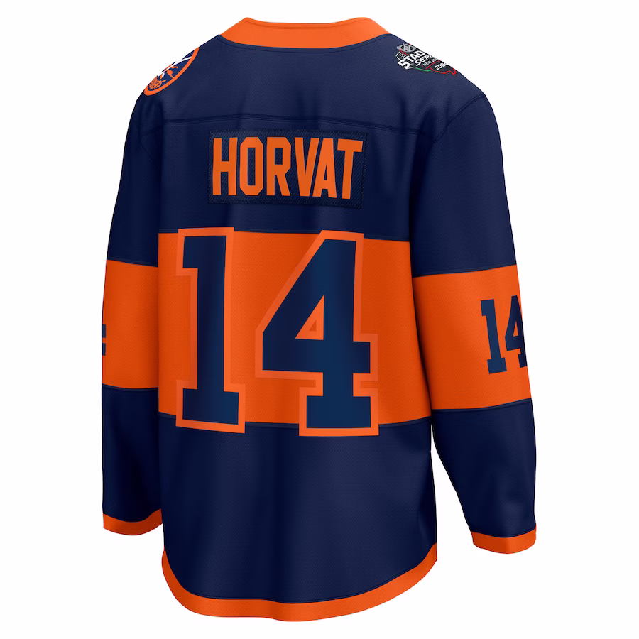 Men's New York Islanders Bo Horvat Navy 2024 NHL Stadium Series Player Jersey