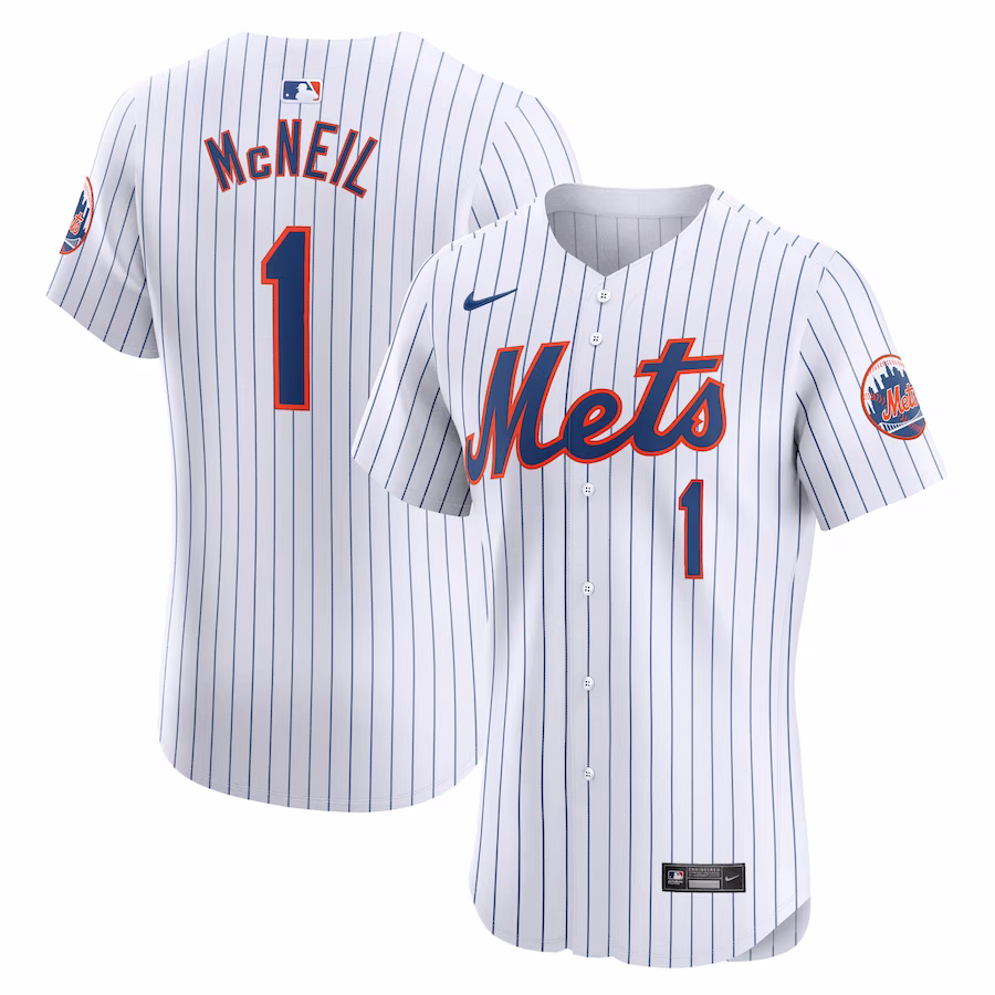 Men's New York Mets Jeff McNeil White Home Elite Player Jersey