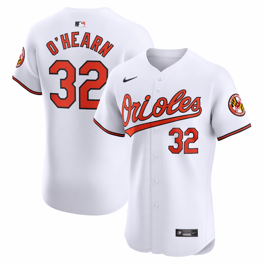 Men's Baltimore Orioles Ryan O'Hearn White Home Elite Player Jersey