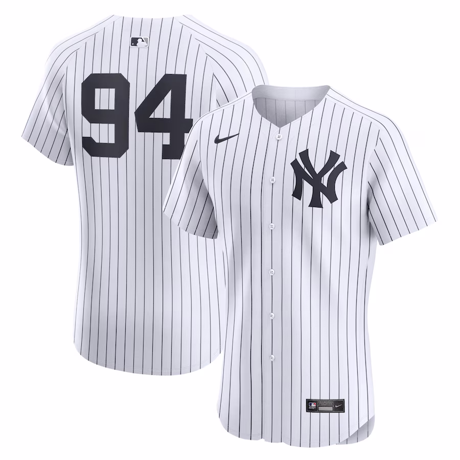 Men's New York Yankees Yoendrys Gomez White Home Elite Player Jersey
