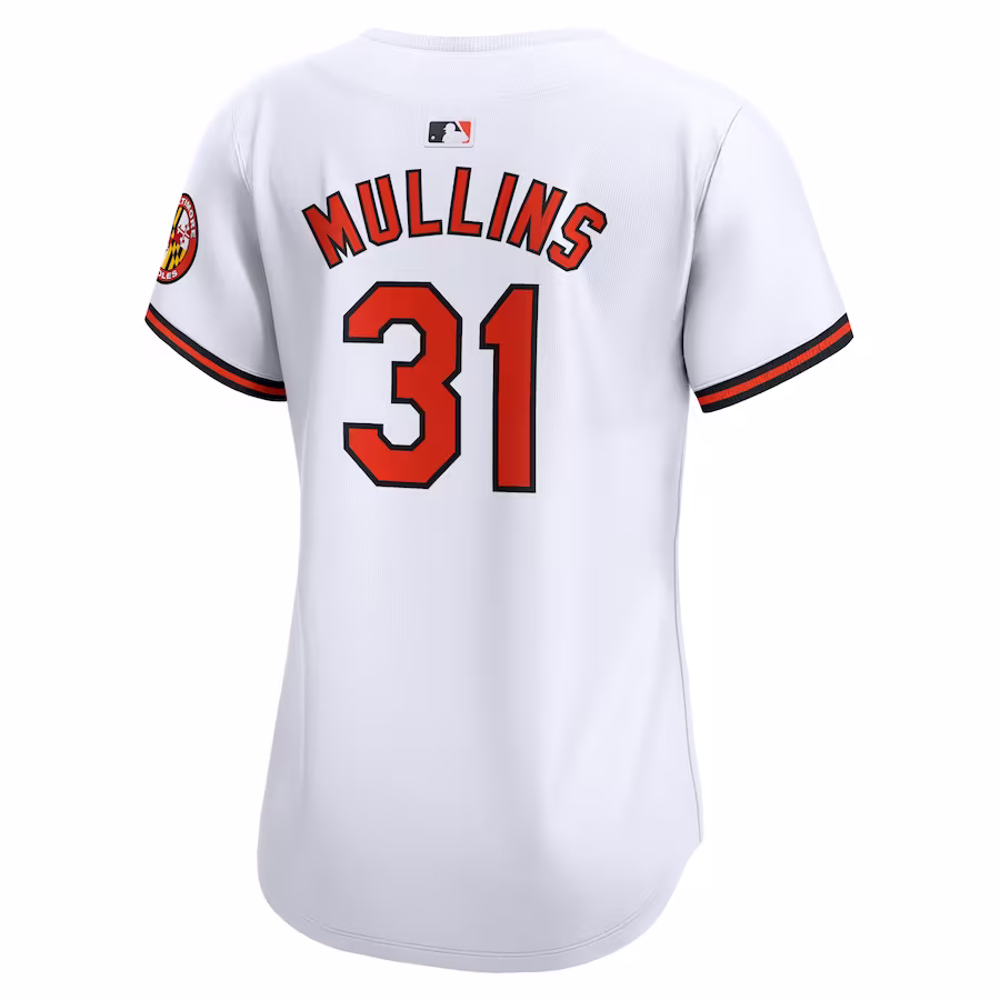 Women's Baltimore Orioles Cedric Mullins White Home Limited Player Jersey