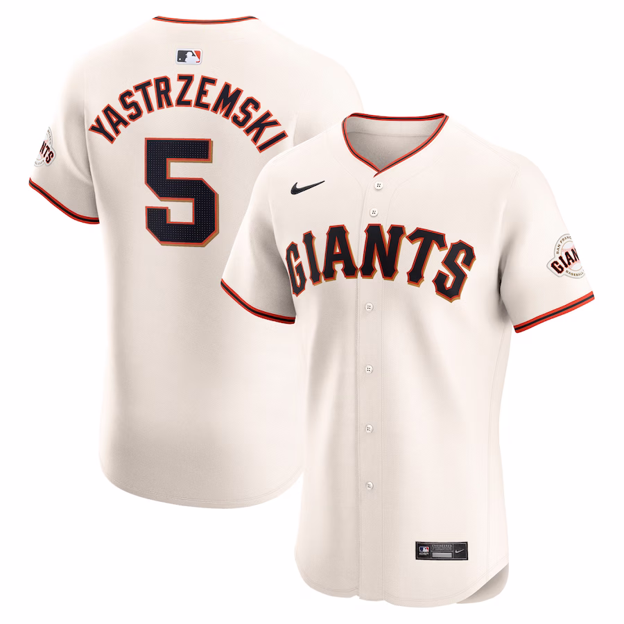 Men's San Francisco Giants Mike Yastrzemski Cream Home Elite Player Jersey